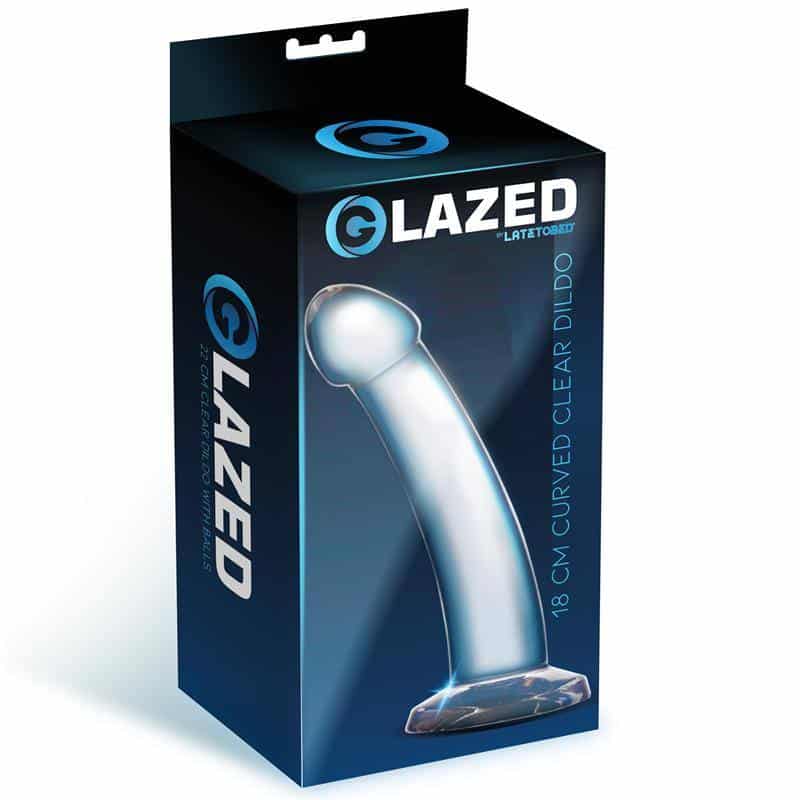 Curved Dildo Crystal Material 18 cm Curved Dildo Crystal Material 18 cm