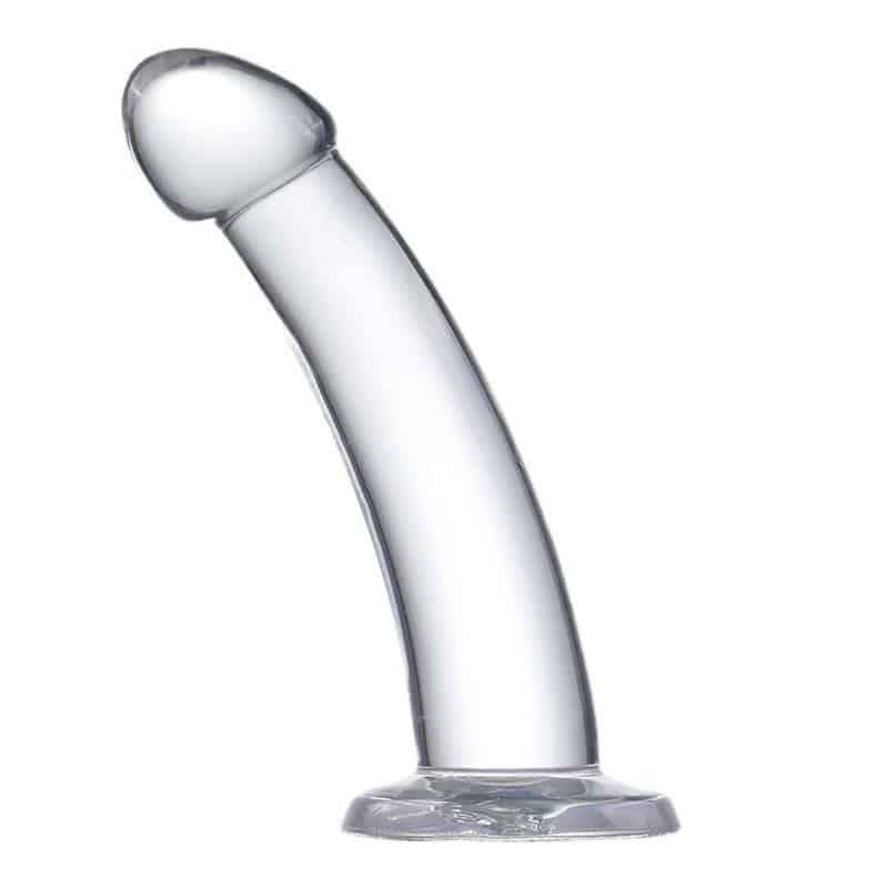 Curved Dildo Crystal Material 18 cm Curved Dildo Crystal Material 18 cm