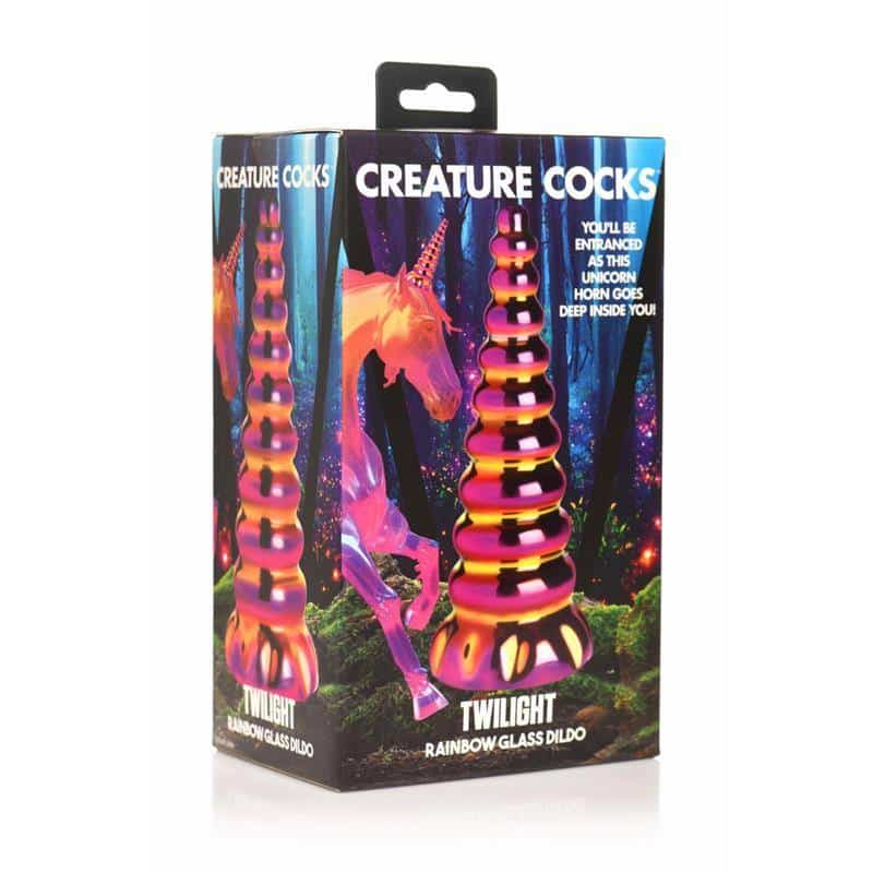Borosilicate Glass Dildo Twilinght Rainbow Borosilicate Glass Dildo Twilinght Rainbow