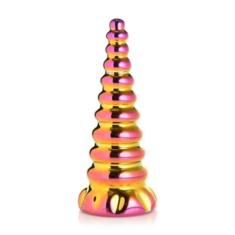 Borosilicate Glass Dildo Twilinght Rainbow