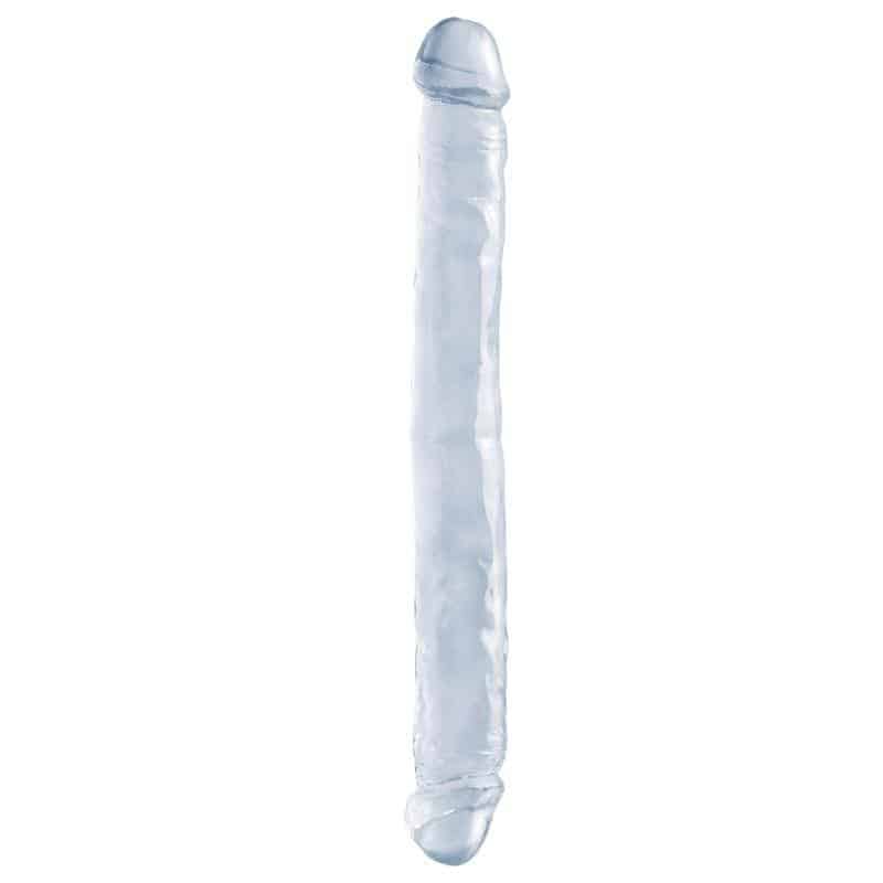 Double Dildo 30.50 cm Transparent