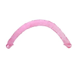 Dildo Doble Cor Rosa 44 cm