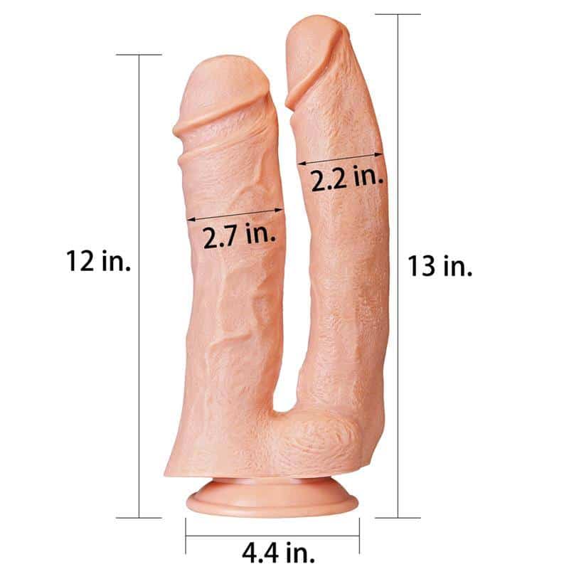 Double King 12 Natural Dildo Double King 12 Natural Dildo