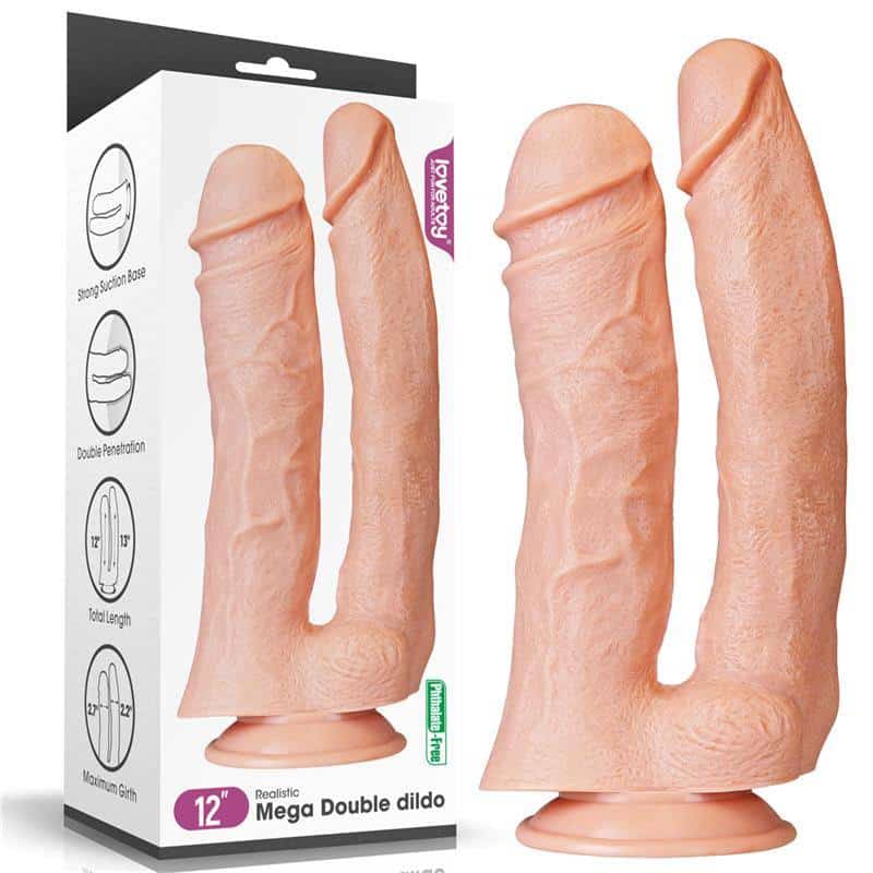 Double King 12 Natural Dildo Double King 12 Natural Dildo