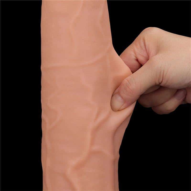 Dual Layer Skin Retractil Dildo 13.5 Dual Layer Skin Retractil Dildo 13.5