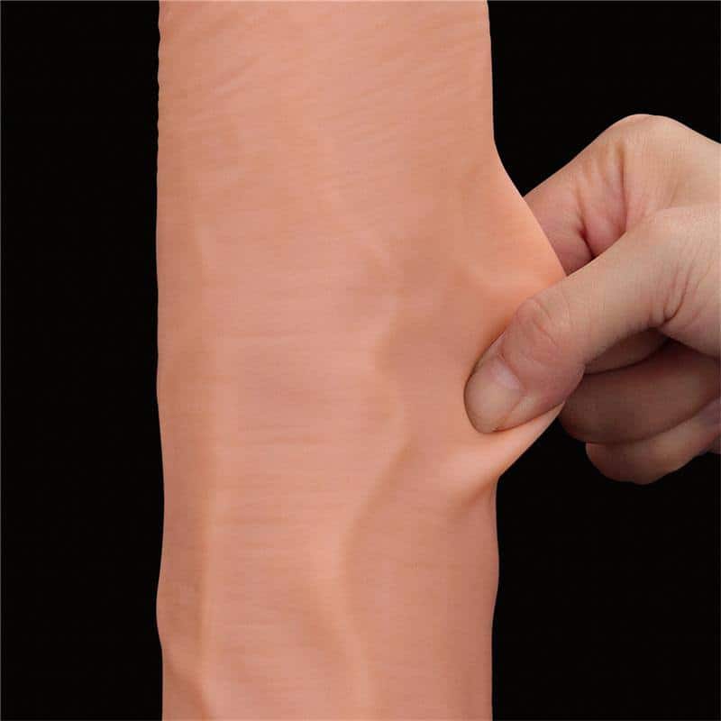 Dual Layer Skin Retractil Dildo 14 Dual Layer Skin Retractil Dildo 14