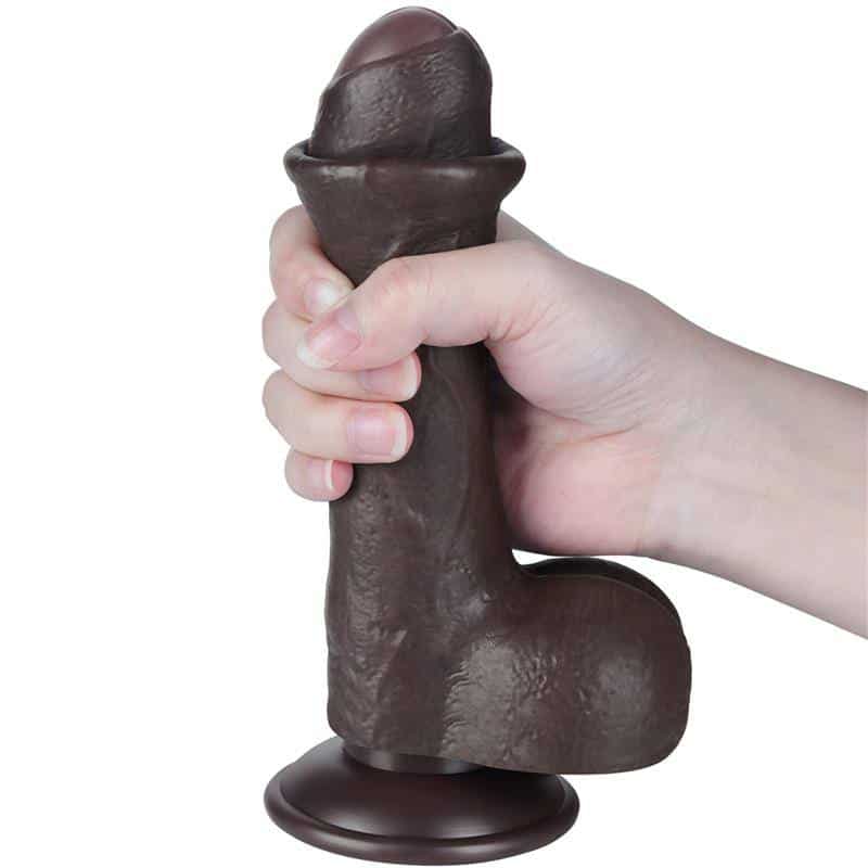 Dual Layer Skin Retractil 7 Dildo Dual Layer Skin Retractil 7 Dildo