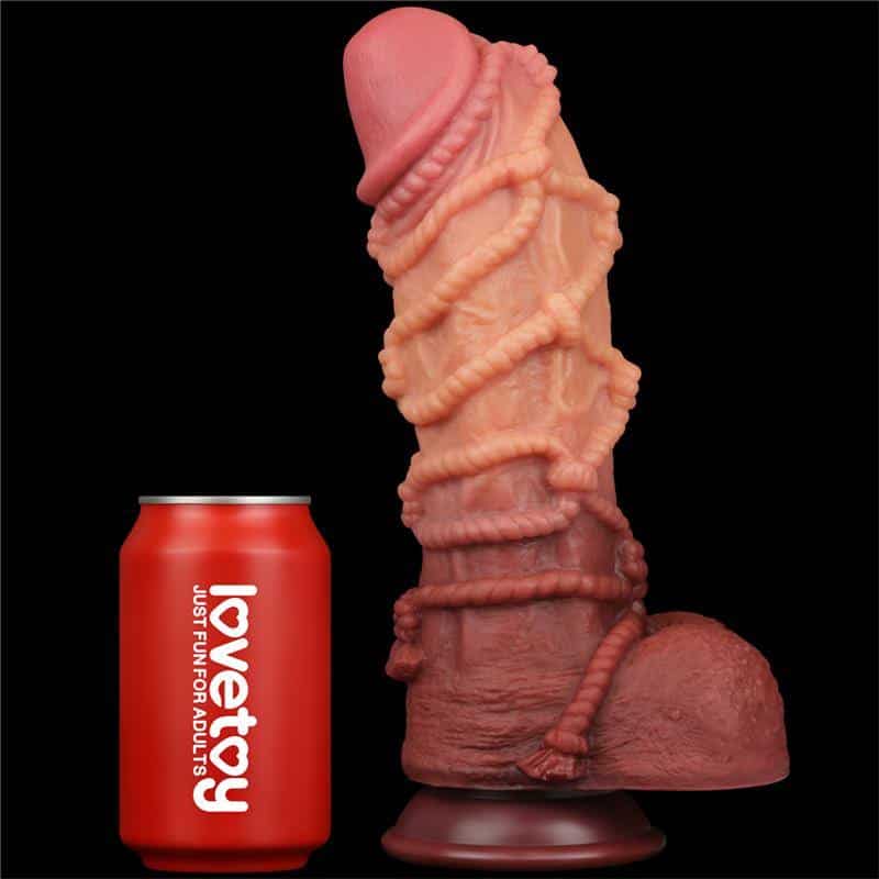 Dual Layer Dildo King Size Nature 10.5