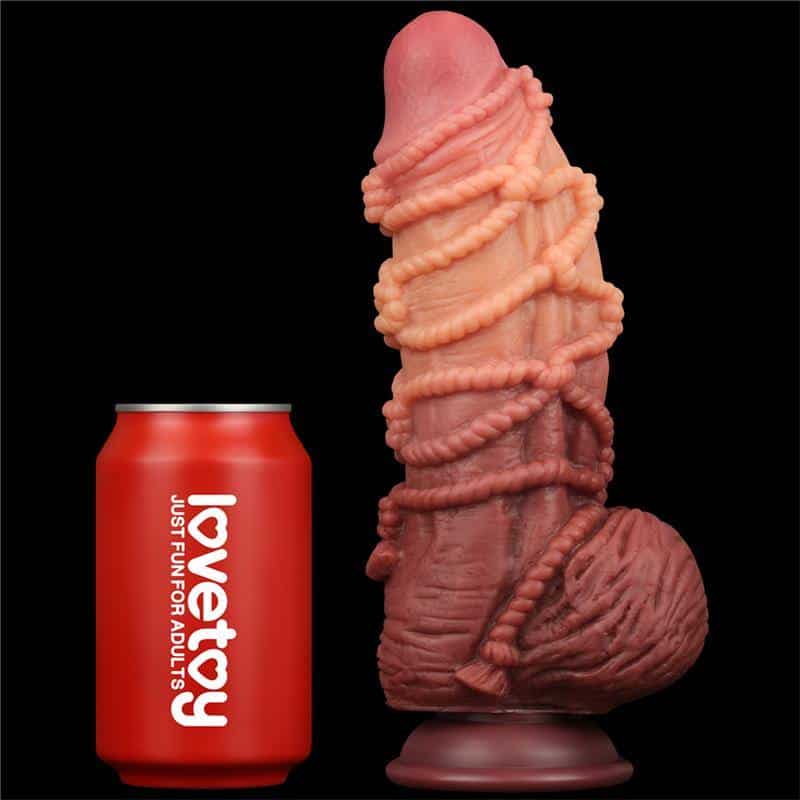 Dual Layer Dildo King Size Nature 9.5