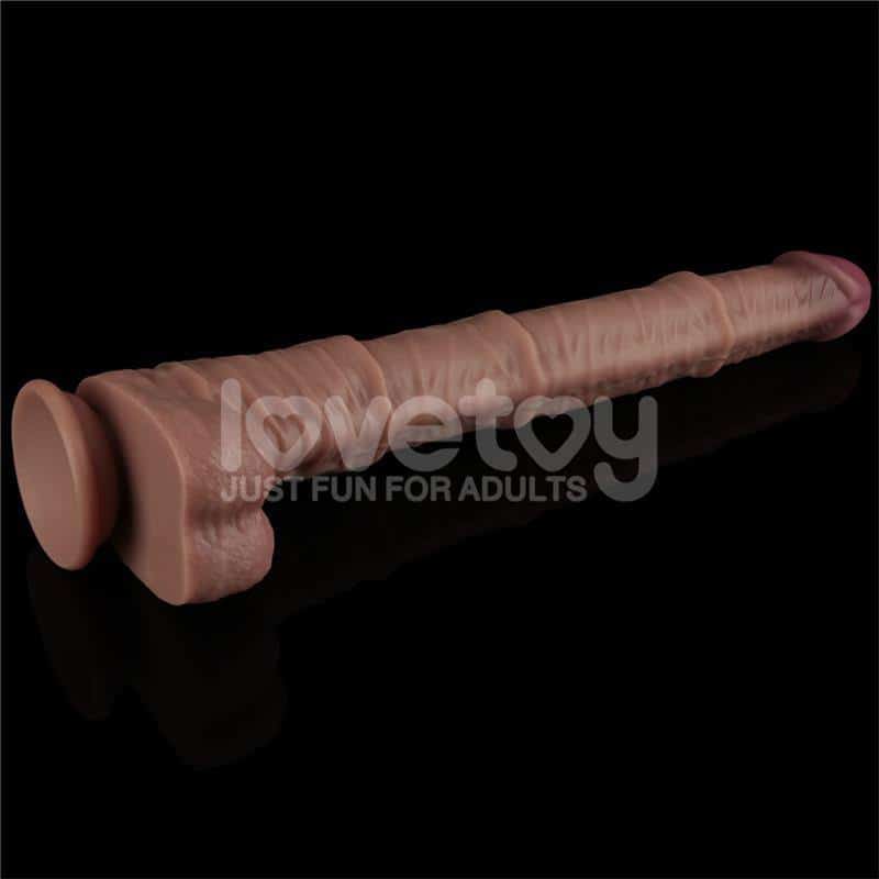 Dual Layered Articulable Dildo XXL 16 Dual Layered Articulable Dildo XXL 16