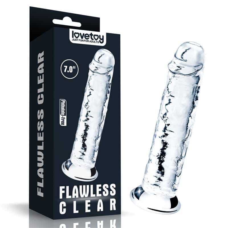 Dildo Flawless Clear 7 Transparent Dildo Flawless Clear 7 Transparent