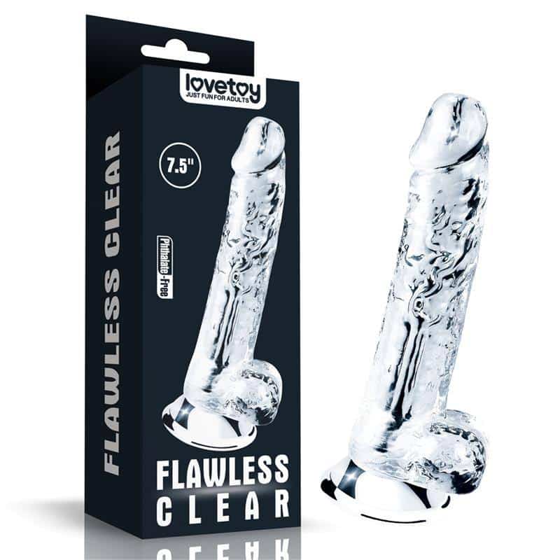 Dildo Flawless Clear 7.5 Transparent Dildo Flawless Clear 7.5 Transparent