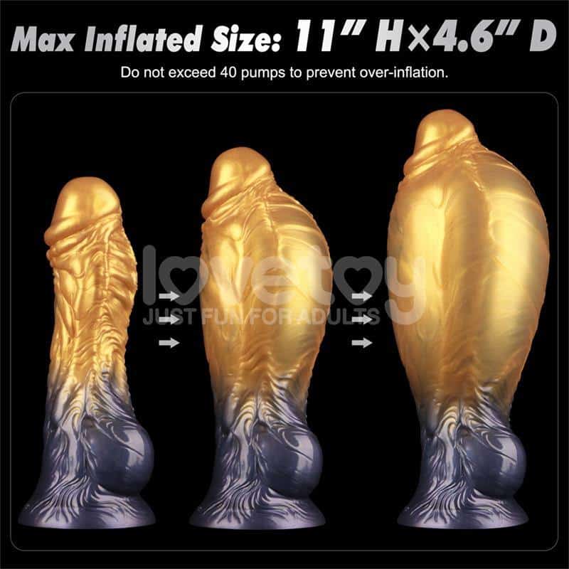 Dildo Inflable Silicona Dual Density 8 Dildo Inflable Silicona Dual Density 8
