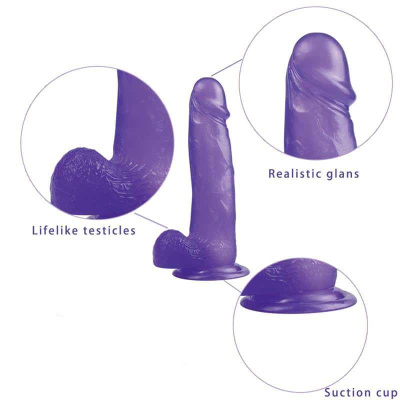 Jelly Studs 8 Purple Dildo Jelly Studs 8 Purple Dildo