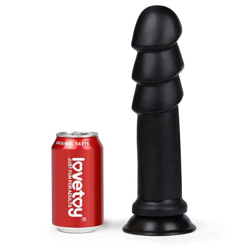 King Sized Anal Ripples 11.25 Black Dildo