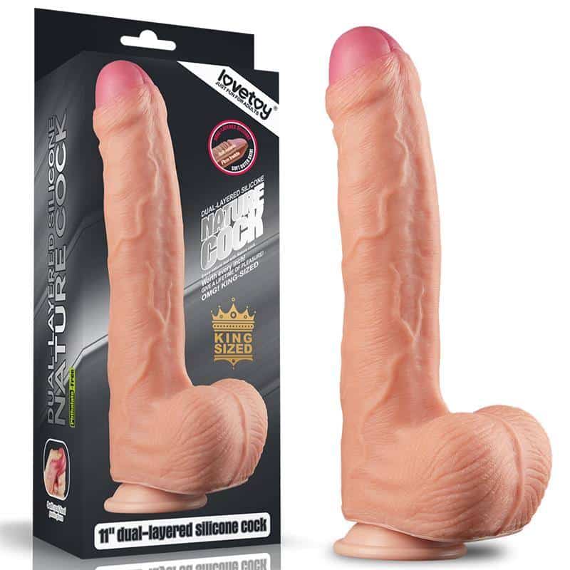 Dildo Nature 11 Dual Layer Natural Dildo Nature 11 Dual Layer Natural