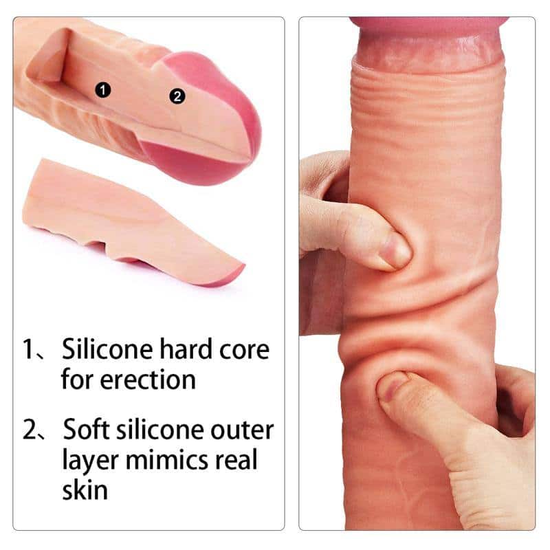 Dildo Nature 12 Dual Layer Natural Dildo Nature 12 Dual Layer Natural