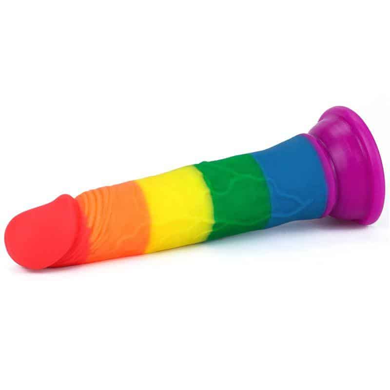Prider 7 Liquid Silicone Dildo LGBT Prider 7 Liquid Silicone Dildo LGBT