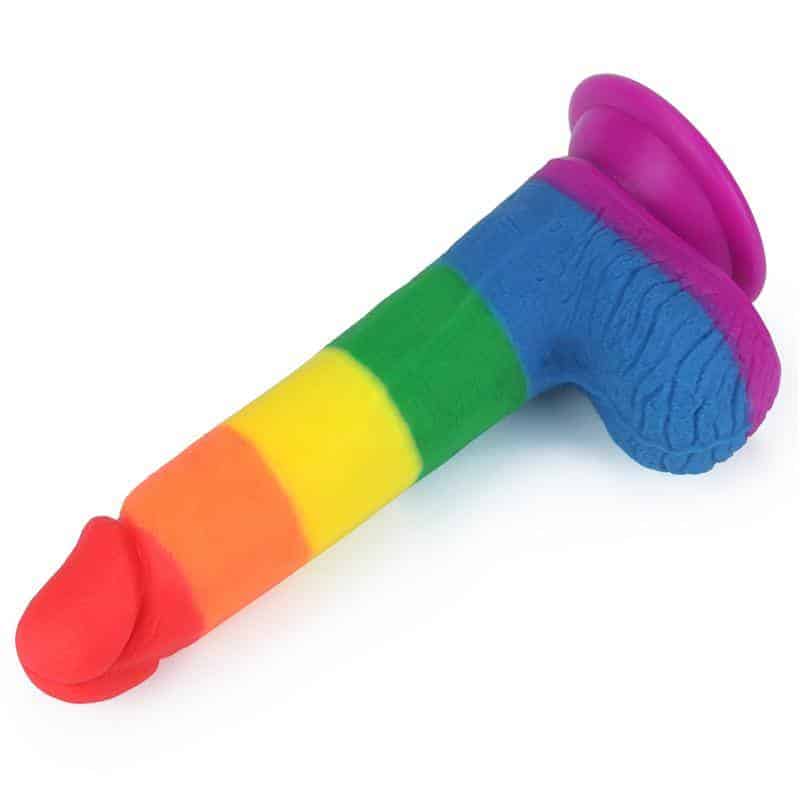 Prider 7.5 Liquid Silicone Dildo LGBT Prider 7.5 Liquid Silicone Dildo LGBT