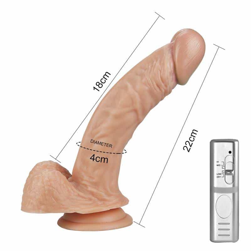 Real Extreme Vibrating Dildo 8.5 Natural Real Extreme Vibrating Dildo 8.5 Natural