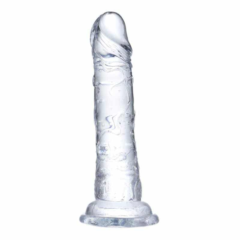 Realistic Dildo Crystal Material 19 cm Realistic Dildo Crystal Material 19 cm