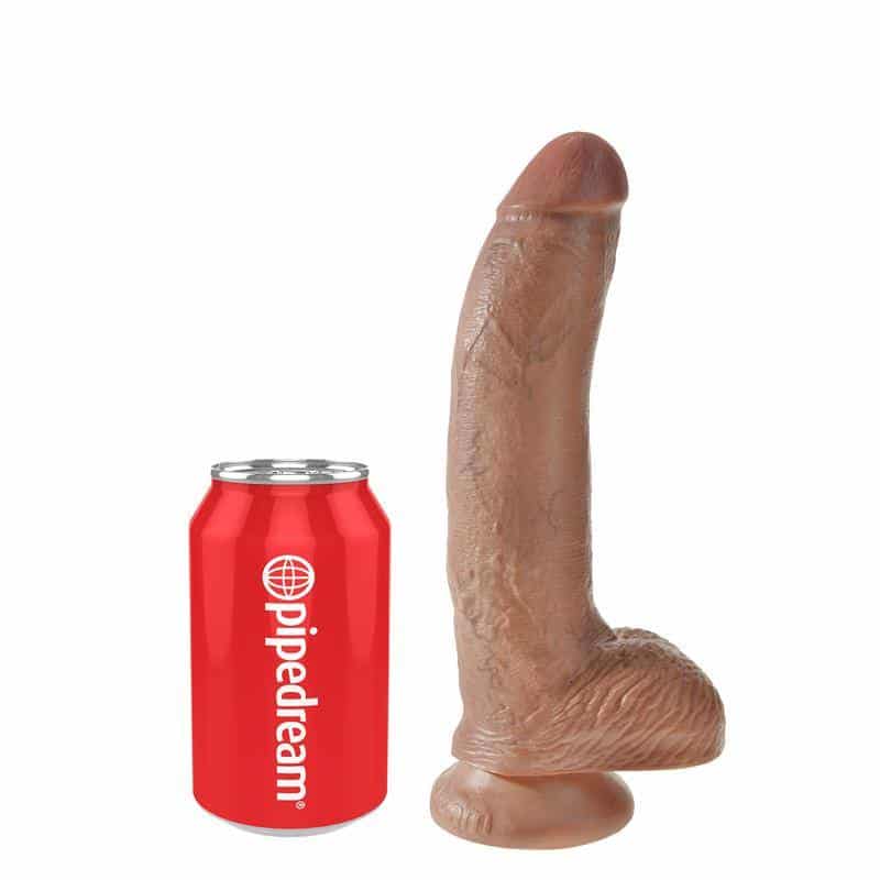 Realistic Dildo with Testicles 9 Bronzed Realistic Dildo with Testicles 9 Bronzed