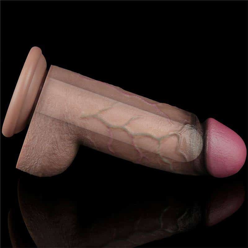 Silicone Dildo Dual Layered XXL 9.5 Silicone Dildo Dual Layered XXL 9.5