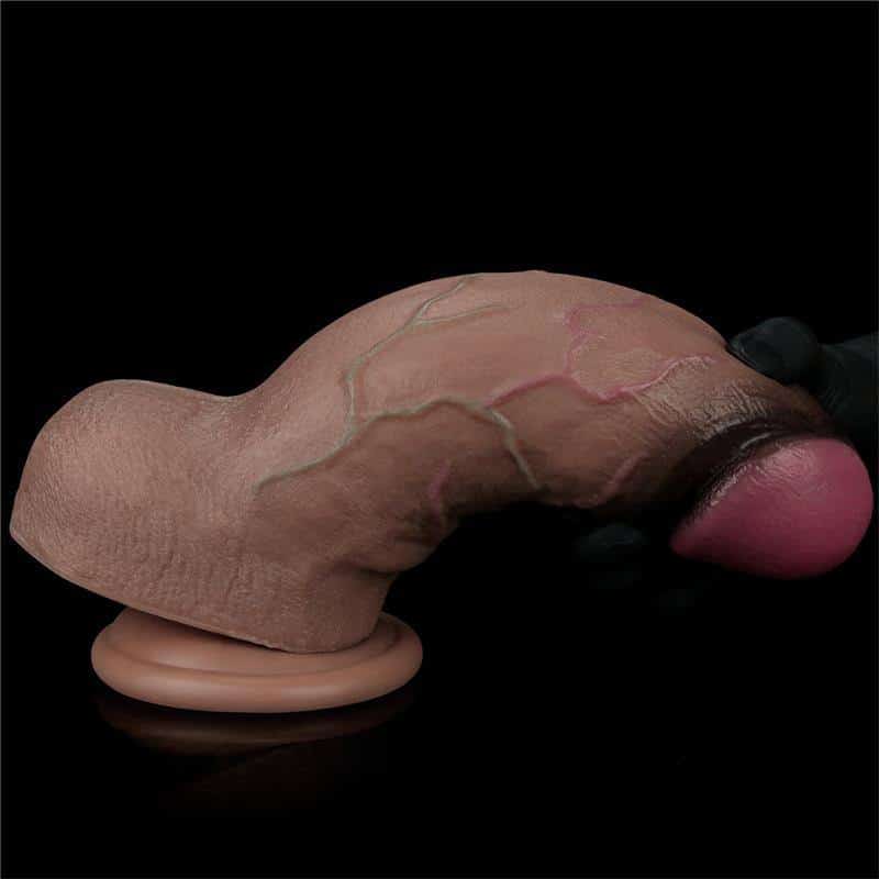 Silicone Dildo Dual Layered XXL 9.5 Silicone Dildo Dual Layered XXL 9.5