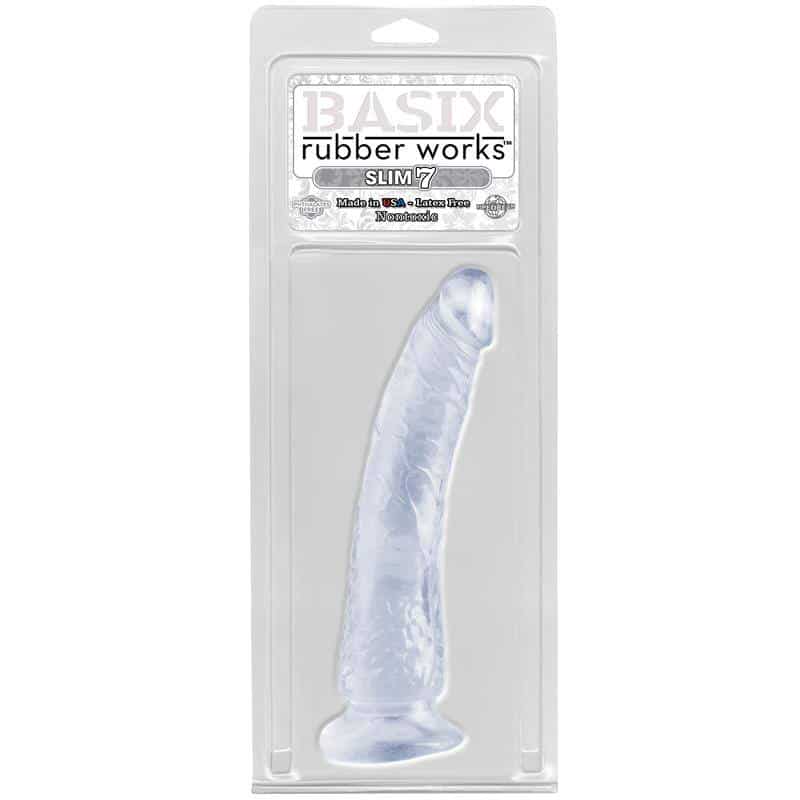 Dildo Slim 17.78 cm with Suction Cup - Transparent Dildo Slim 17.78 cm with Suction Cup - Transparent