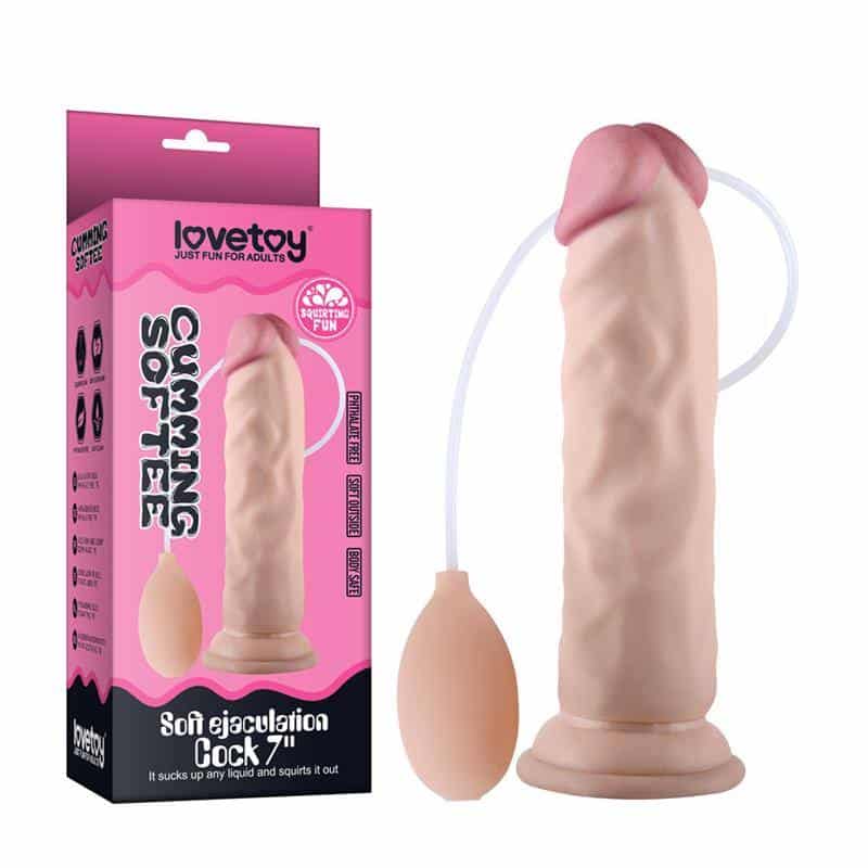 Squirting Dildo 8.5 Natural Squirting Dildo 8.5 Natural