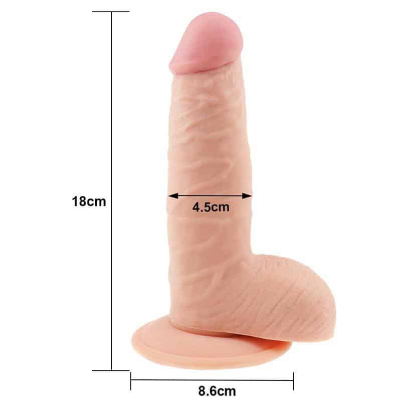 Dildo The Ultra Soft Dude 7.5 Natural Dildo The Ultra Soft Dude 7.5 Natural