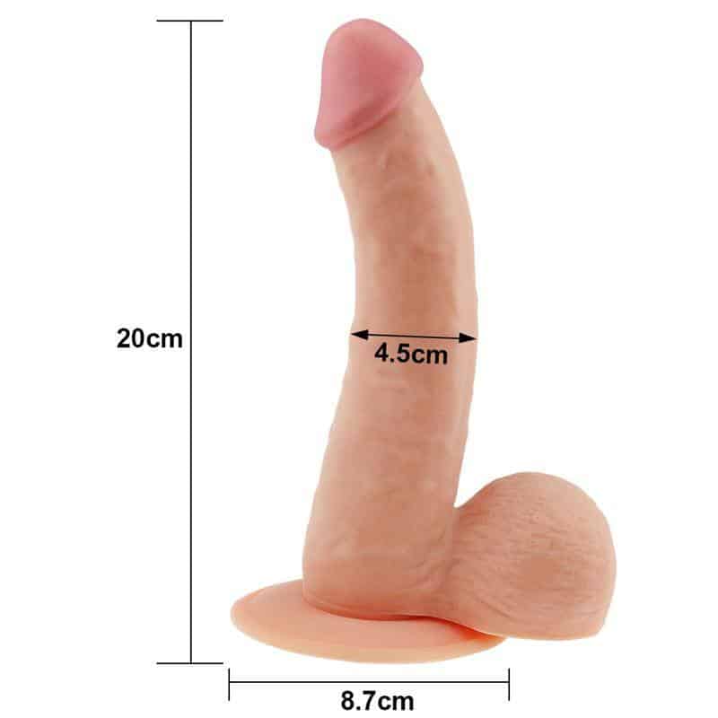 Dildo The Ultra Soft Dude 8.8 Natural Dildo The Ultra Soft Dude 8.8 Natural