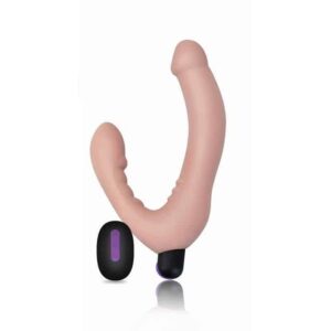Double Dildo Strapless Silicone USB
