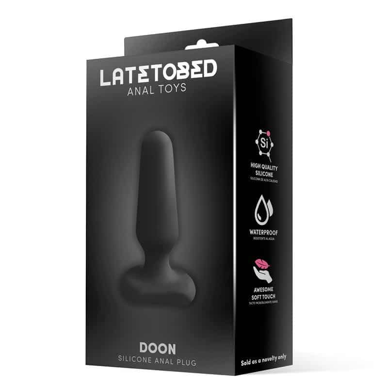 Doon Plug Anal Silicone Black Doon Plug Anal Silicone Black