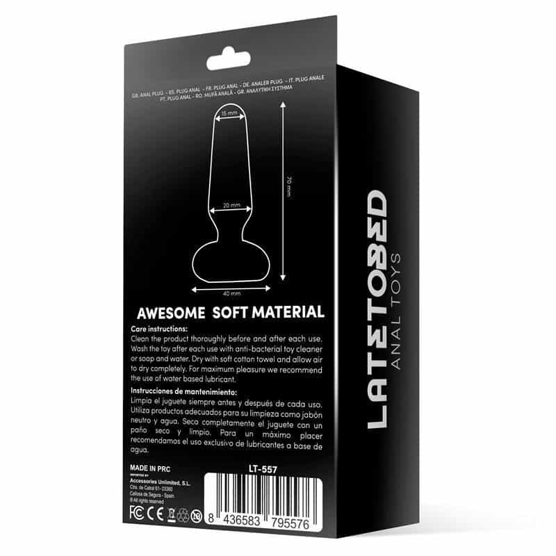 Doon Plug Anal Silicone Black Doon Plug Anal Silicone Black