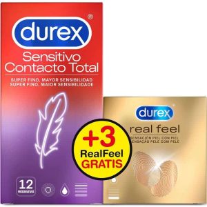 Duplo Condoms Sensitive Super Thin 12pcs and Real Feel 3pcs
