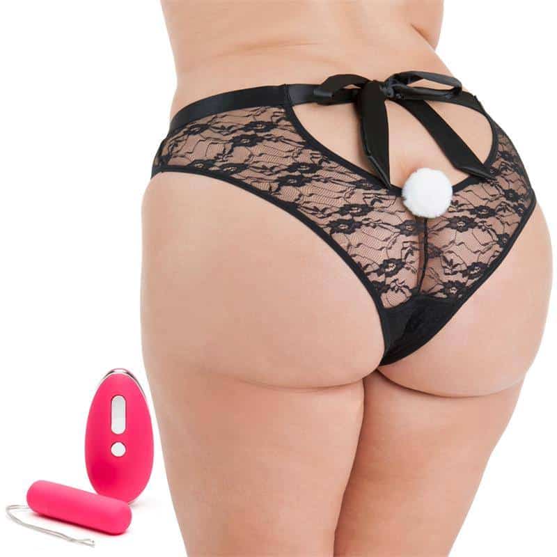 Stimulator Brief Large Remote Control USB Pink