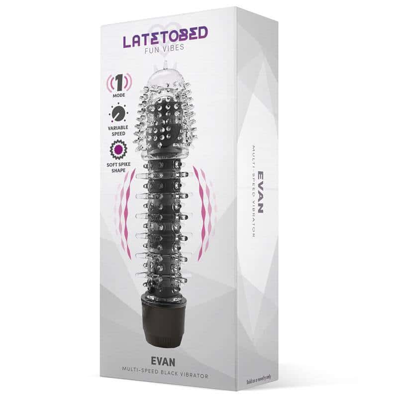 Evan Vibrator Multi Speed Black Evan Vibrator Multi Speed Black