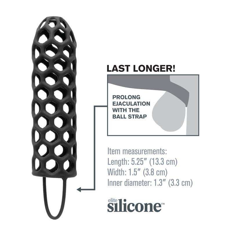 Fantasy X-tensions Silicone Warrior Cock Cage-Black Fantasy X-tensions Silicone Warrior Cock Cage-Black