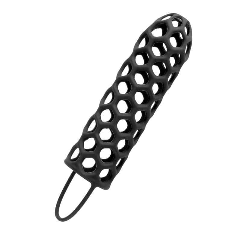 Fantasy X-tensions Silicone Warrior Cock Cage-Black Fantasy X-tensions Silicone Warrior Cock Cage-Black