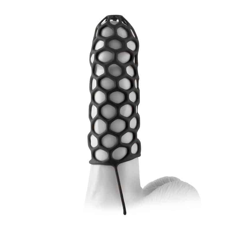 Fantasy X-tensions Silicone Warrior Cock Cage-Black