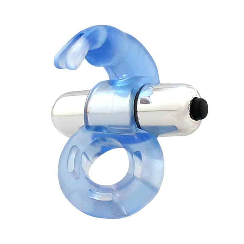Firey Vibrating Ring with Blue Bunny Firey Vibrating Ring with Blue Bunny