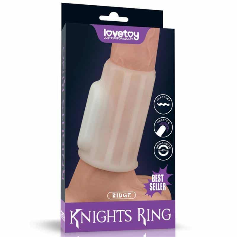 Funda para o Pénis com Vibração Ridge Knights
