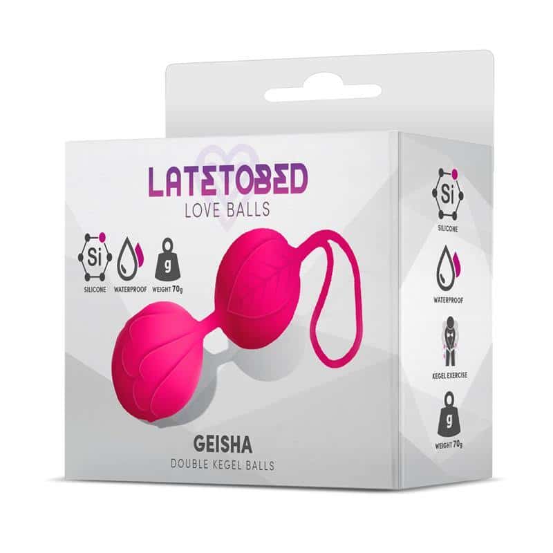 Geisha Kegel Balls Double Rose Red 70 gr Geisha Kegel Balls Double Rose Red 70 gr
