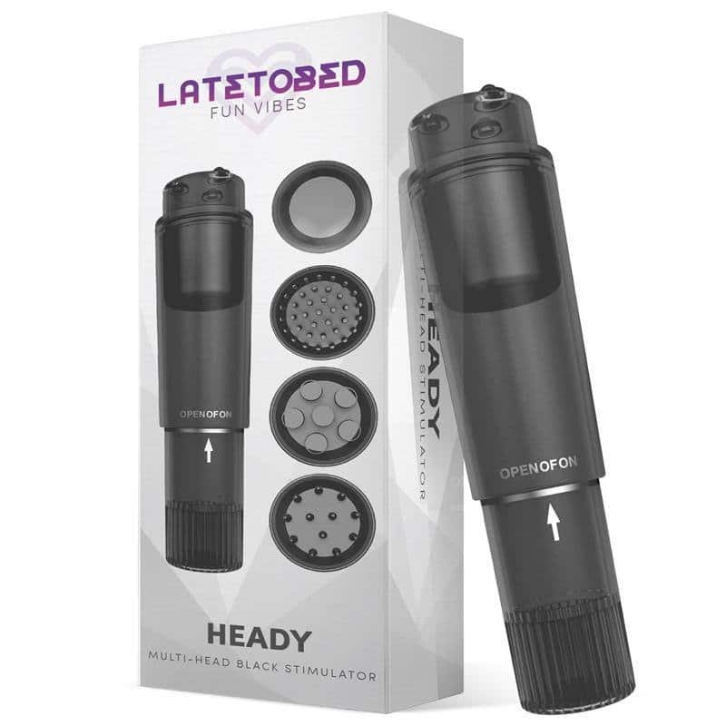 Heady Stimulator with 4 Heads Black