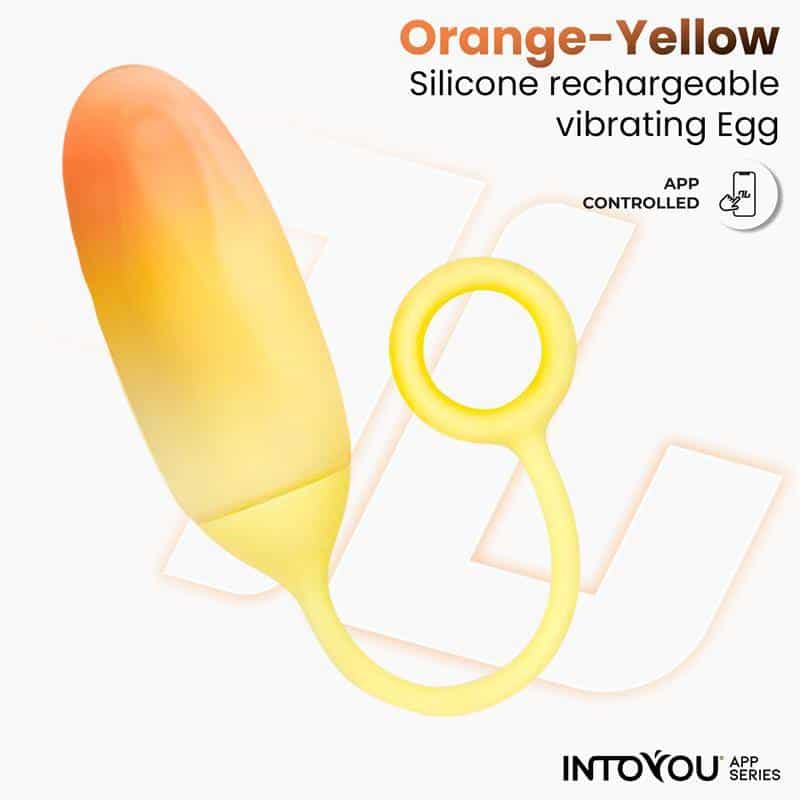 Silicone Double Layer Egg with Yellow/Orange APP Silicone Double Layer Egg with Yellow/Orange APP