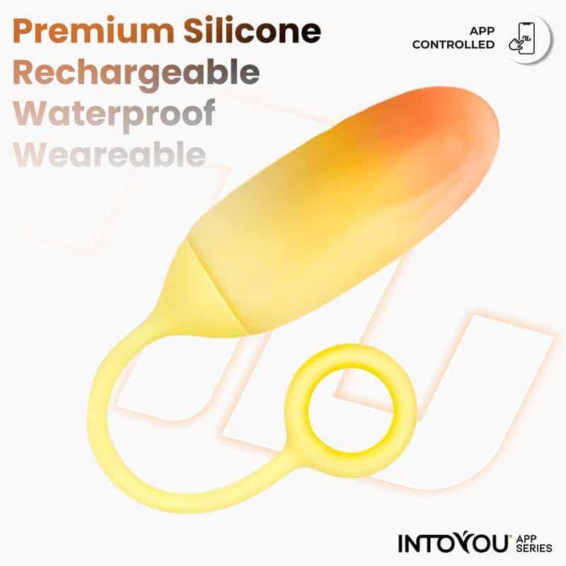 Silicone Double Layer Egg with Yellow/Orange APP Silicone Double Layer Egg with Yellow/Orange APP