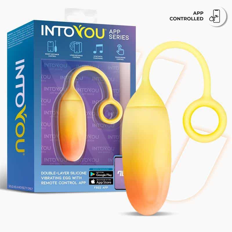 Silicone Double Layer Egg with Yellow/Orange APP