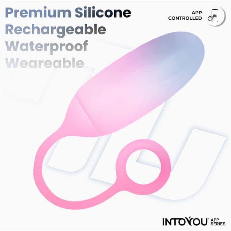 Silicone Double Layer Egg with Blue/Pink APP Silicone Double Layer Egg with Blue/Pink APP