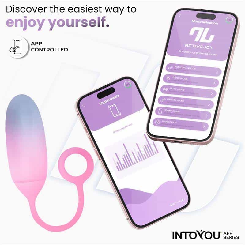 Silicone Double Layer Egg with Blue/Pink APP Silicone Double Layer Egg with Blue/Pink APP